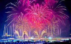 电子烟花室外燃放图片