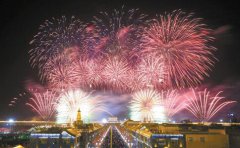 电子烟花燃放效果图片